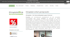 Desktop Screenshot of klimaplatte24.de