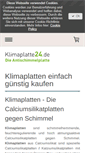 Mobile Screenshot of klimaplatte24.de