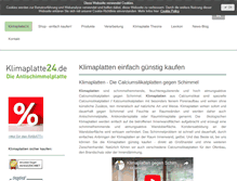 Tablet Screenshot of klimaplatte24.de